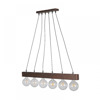 NG Lighting Kremasto Fotistiko Rag Xeiropoiito Metalliko Kafe/Skouria Exafoto E27 100x80cm 2027465